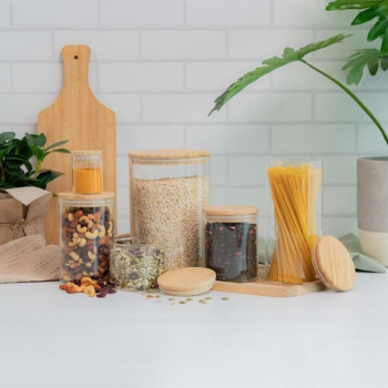 Kate’s Kitchen Glass Spice Jar with Bamboo Lid 75ml (3)