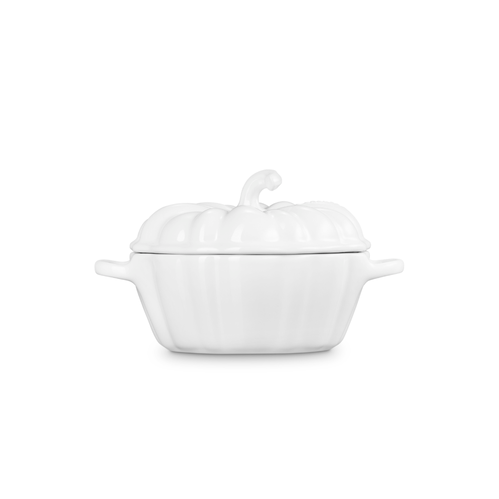 Le Creuset Pumpkin Cocotte White (3)