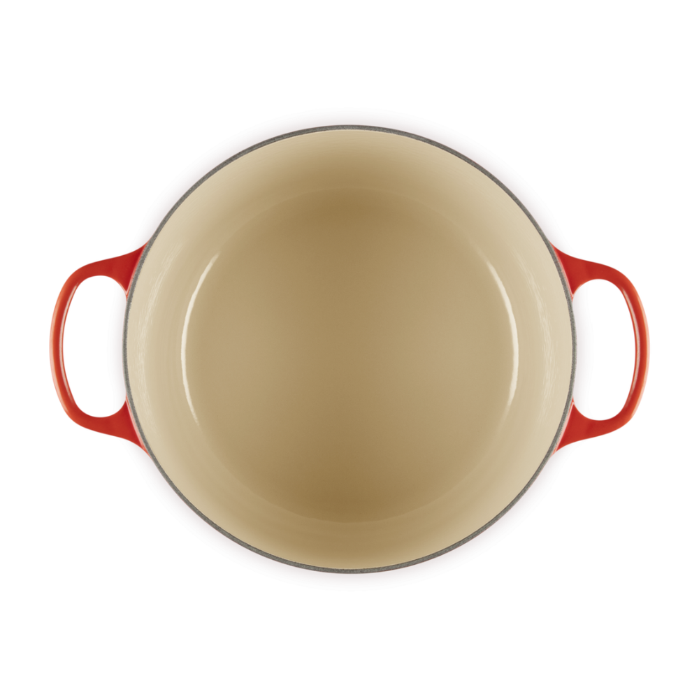 Le Creuset Round Deep Casserole 26cm Cerise (5)