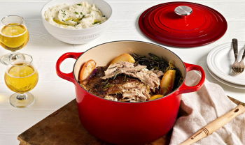 Le Creuset Round Deep Casserole 26cm Cerise (6)