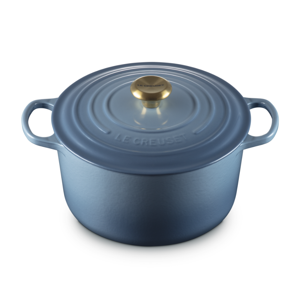 Le Creuset Round Deep Casserole 26cm Chambray