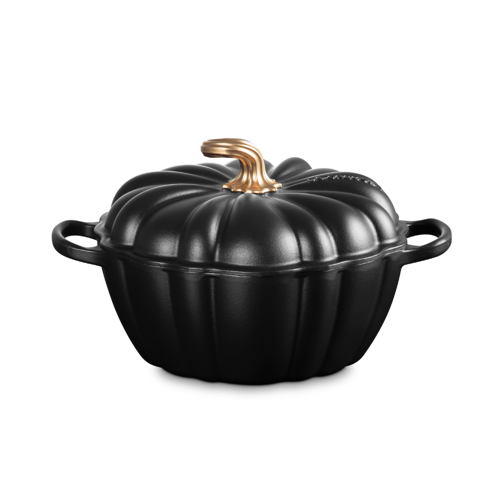 Le Creuset Round Pumpkin Casserole 24cm Matte Black (1)