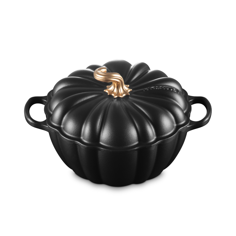 Le Creuset Round Pumpkin Casserole 24cm Matte Black (2)