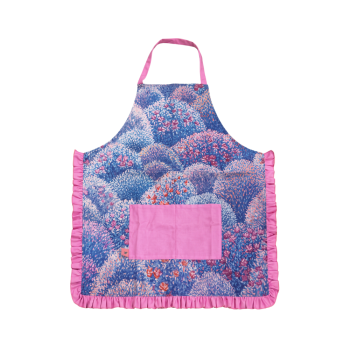 Rose's Dining Table Apron Indigo Pink