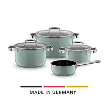 WMF Mineral Pro 4 Piece Cookware Set Eucalyptus Haze (2)