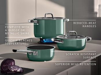 WMF Mineral Pro 4 Piece Cookware Set Eucalyptus Haze (4)
