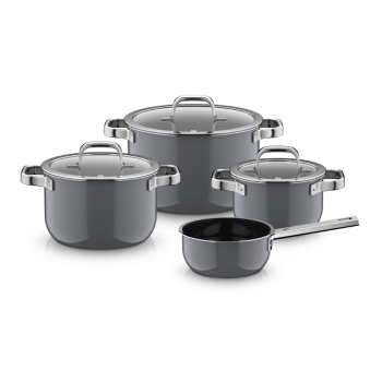 WMF Fusiontec Mineral Pro 4 Piece Cookware Set Platinum