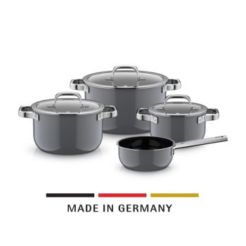 WMF Mineral Pro 4 Piece Cookware Set Platinum (3)