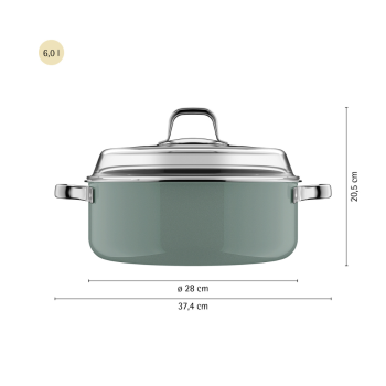 WMF Mineral Pro Round Roaster Eucalyptus Haze 28cm (3)