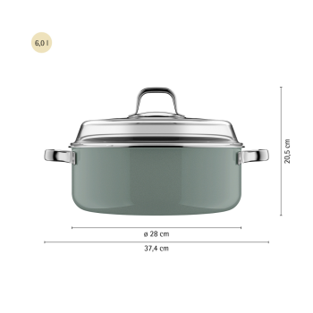 WMF Mineral Pro Round Roaster Rose Quartz 28cm (3)