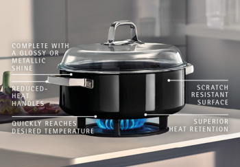 WMF Mineral Pro Round Roaster with Lid Black 28cm (5)