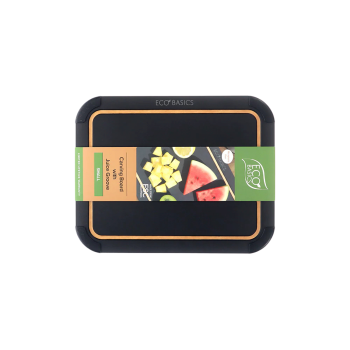 White Magic Eco Basics Carving Board with Groove Black 30cm (4)