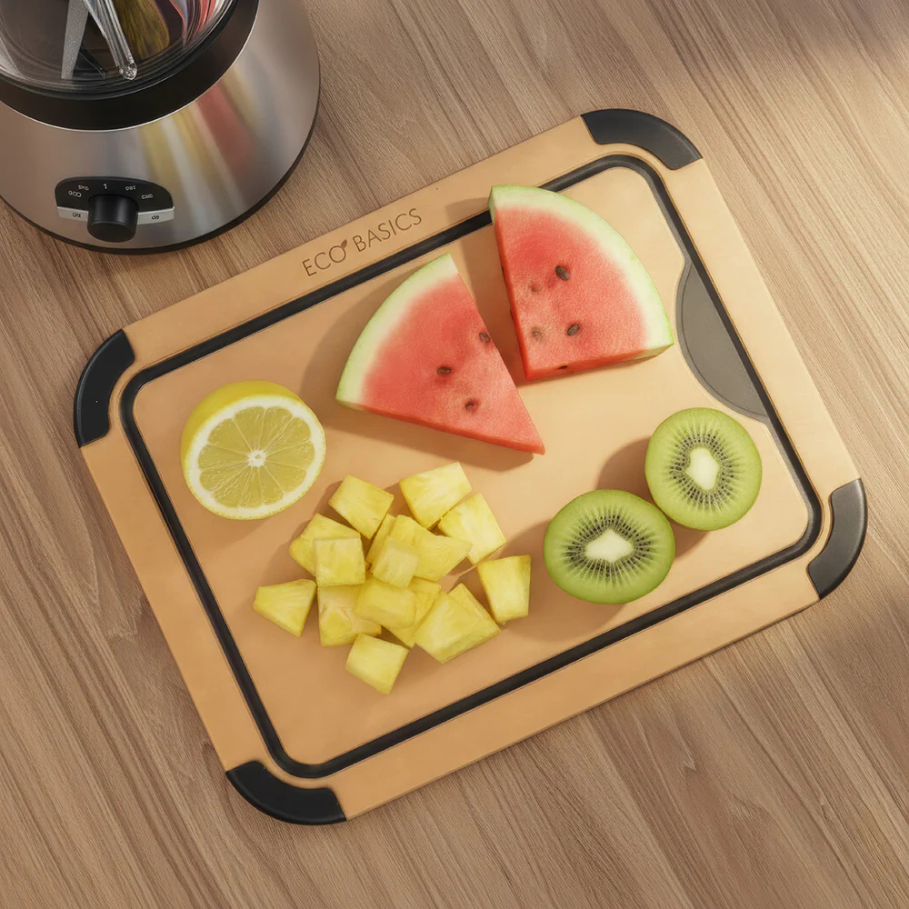 White Magic Eco Basics Carving Board with Groove Natural 30cm (3)