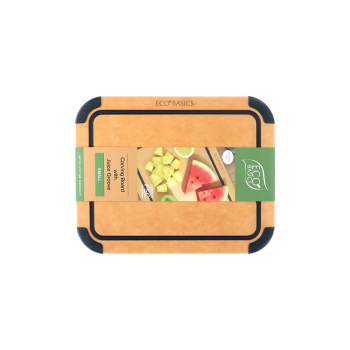 White Magic Eco Basics Carving Board with Groove Natural 30cm (4)