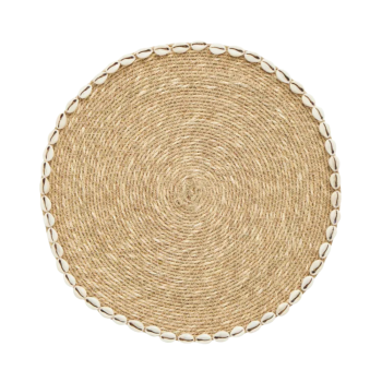 Assemble Guscio Placemat Seagrass & Shell 35cm