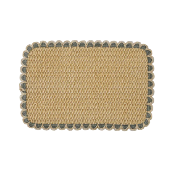 Assemble Ita Chrochet Placemat Natural & Steel 45cm