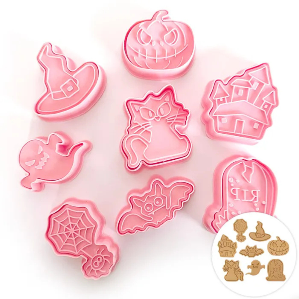 Cake Craft Cookie Cutters Halloween Set of 8 (1)