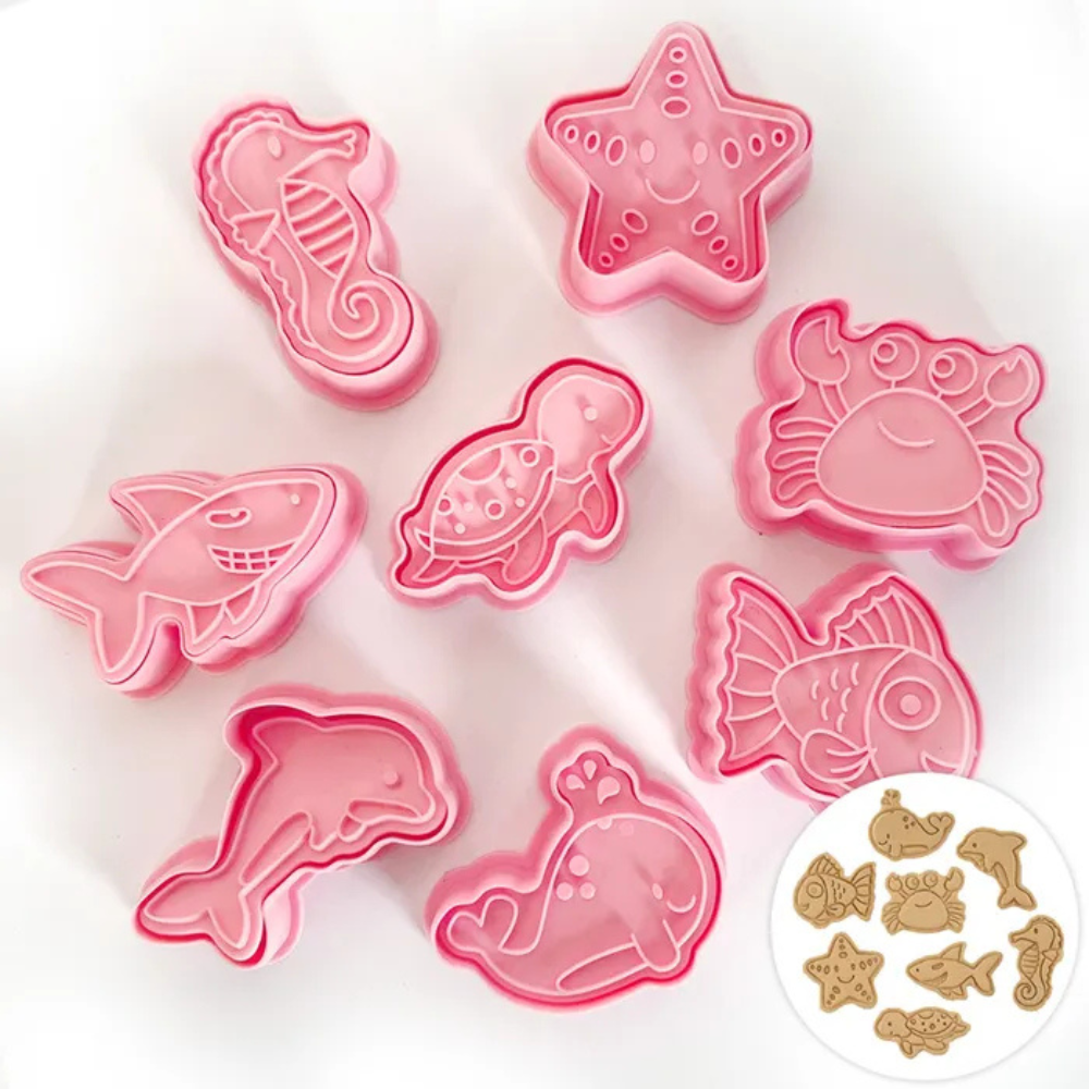 Cake Craft Cookie Cutters Ocean Set of 8 (1)