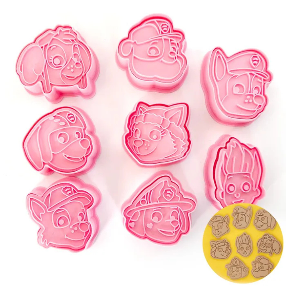 Cake Craft Cookie Cutters Paw Patrol Set of 8 (1)