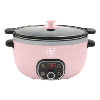 Greenlife Slow Cooker Duo Pink 5.7L