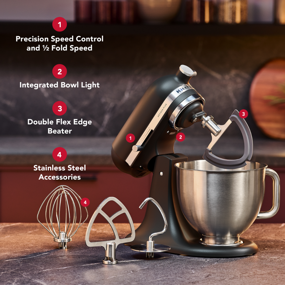 KitchenAid Artisan Plus KSM50 Stand Mixer Matte Black (4)