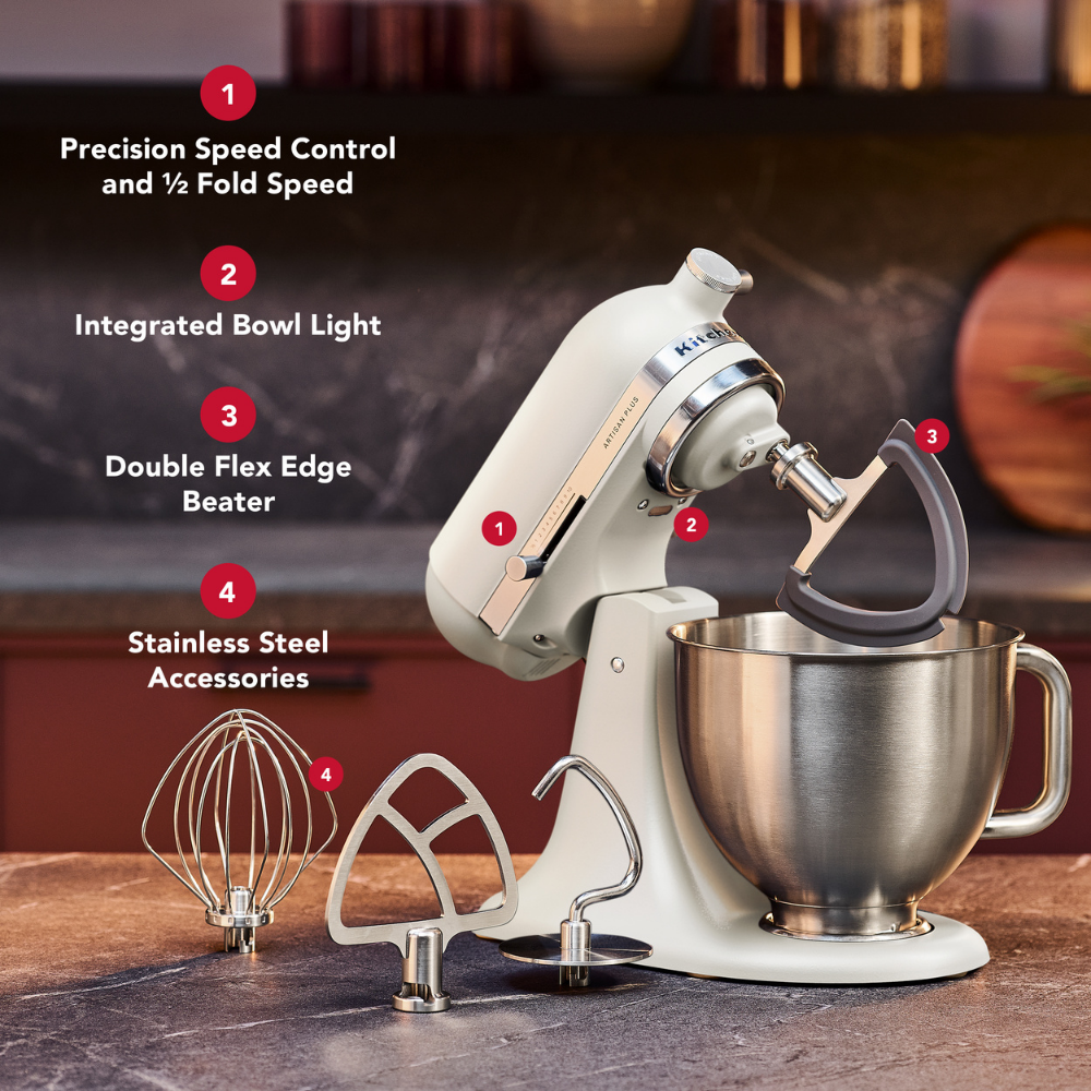 KitchenAid Artisan Plus KSM50 Stand Mixer Porcelain White (4)