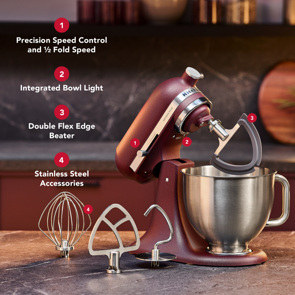 KitchenAid Artisan Plus KSM50 Stand Mixer Sundried Tomato (11)