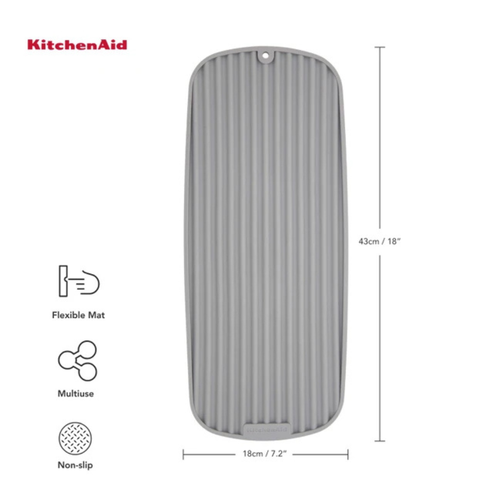 KitchenAid Slim Drying Mat Grey 42cm (3)
