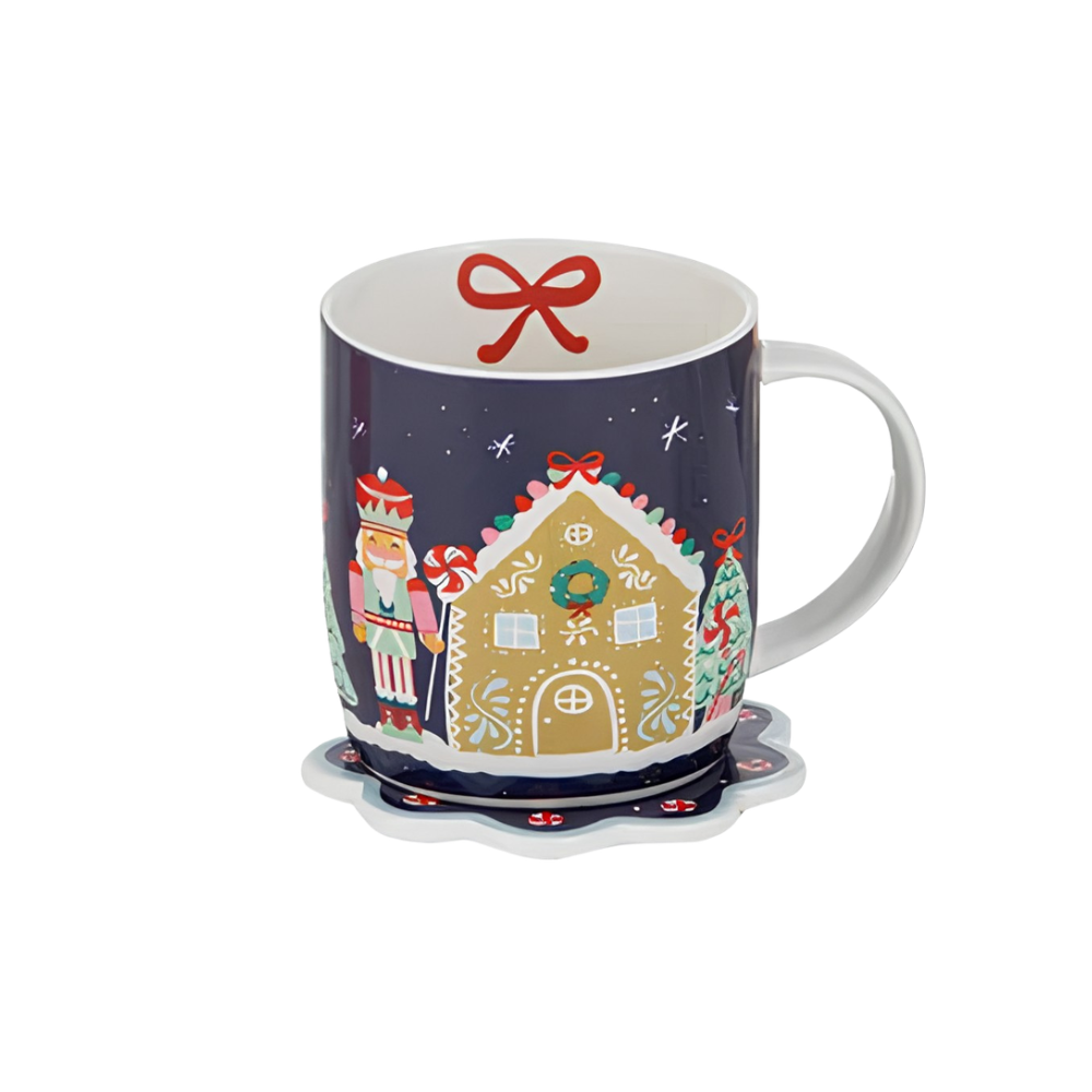 Ladelle Festive Fun Mug & Coaster Set (Assorted Designs) (3)