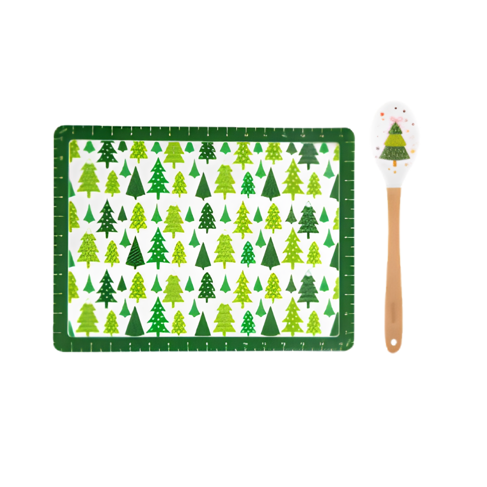 Ladelle Festive Fun Silicone Mat & Spoon Set (2)