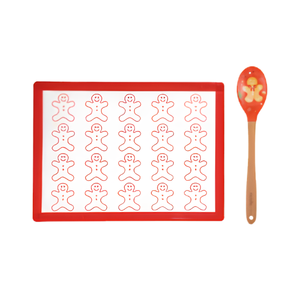 Ladelle Festive Fun Silicone Mat & Spoon Set (3)