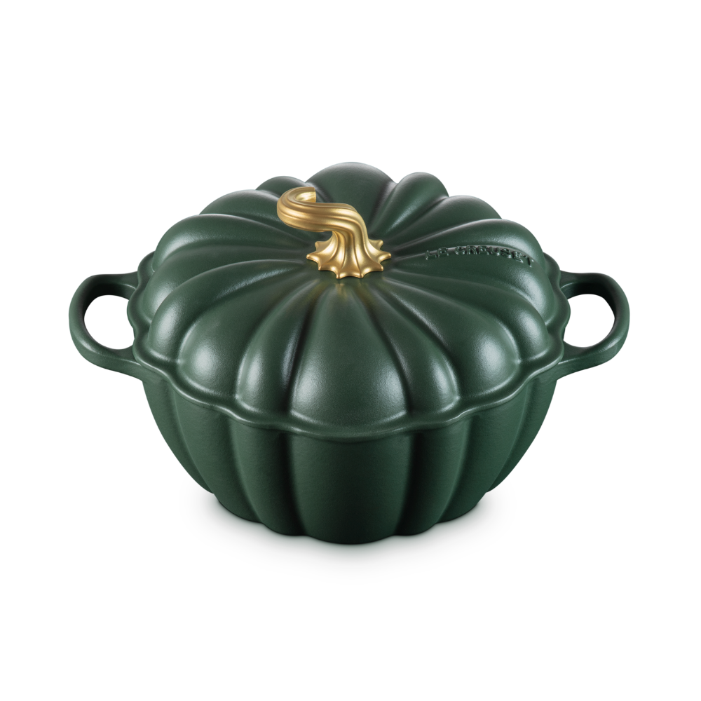 Le Creuset Cast Iron Casserole Pumpkin Forêt 24cm (2)