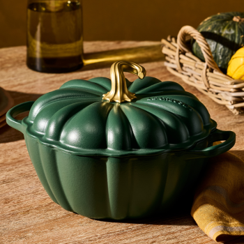 Le Creuset Cast Iron Casserole Pumpkin Forêt 24cm