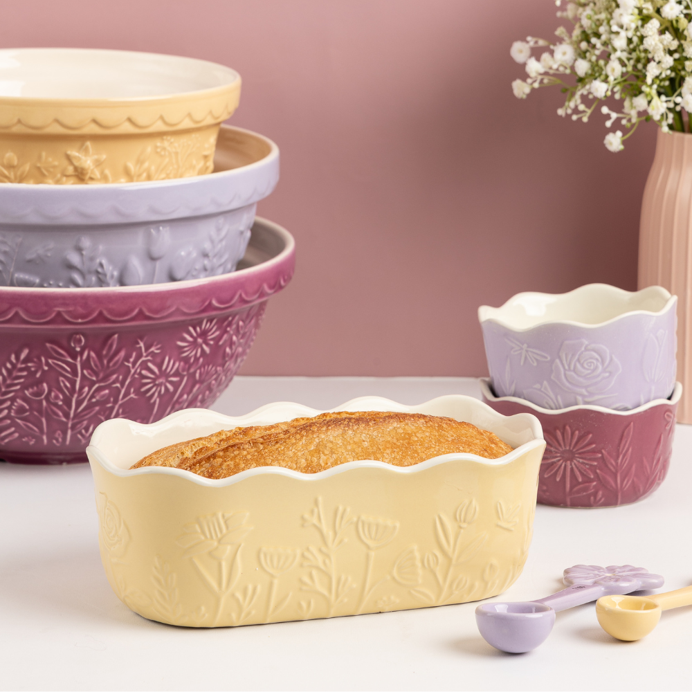 Mason Cash In the Meadow Loaf Pan Yellow 22cm (2)