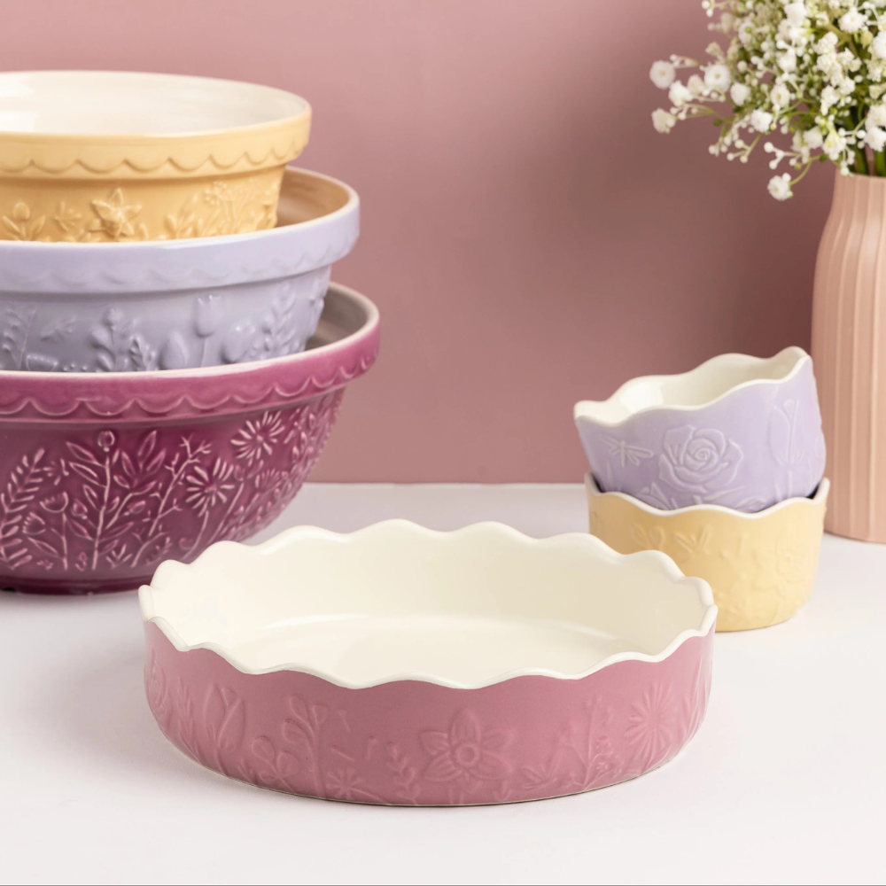 Mason Cash In the Meadow Pie Dish Pink 23cm (3)