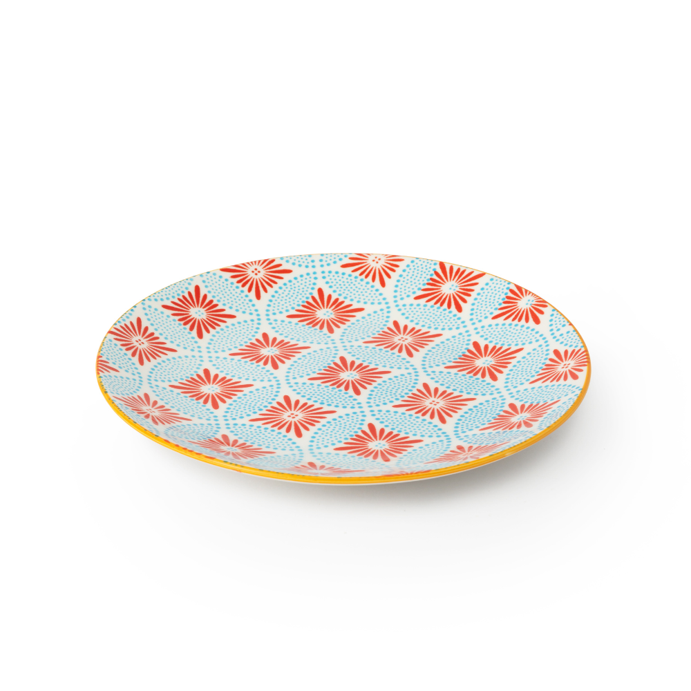 Mikasa Side Plate Blue Mosaic 18cm (1)