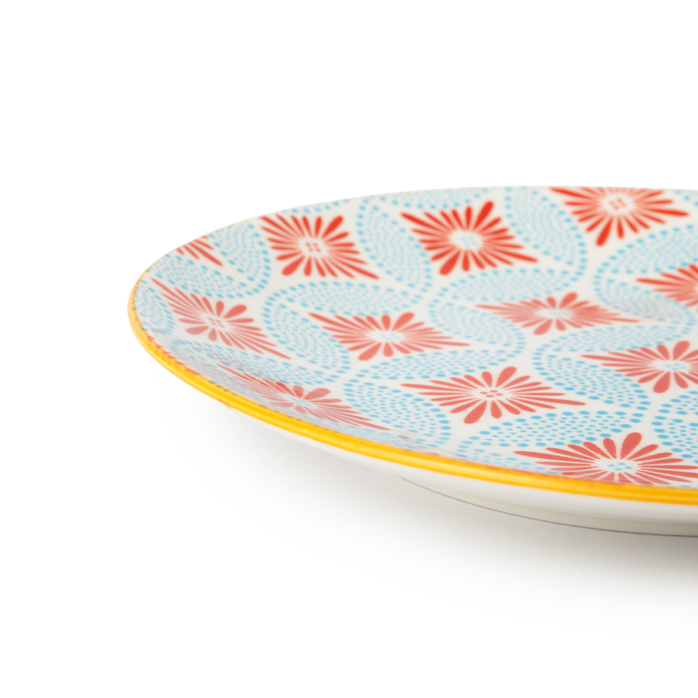 Mikasa Side Plate Blue Mosaic 18cm (3)