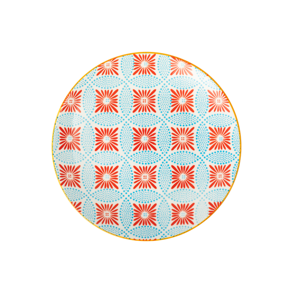 Mikasa Side Plate Blue Mosaic 18cm (4)