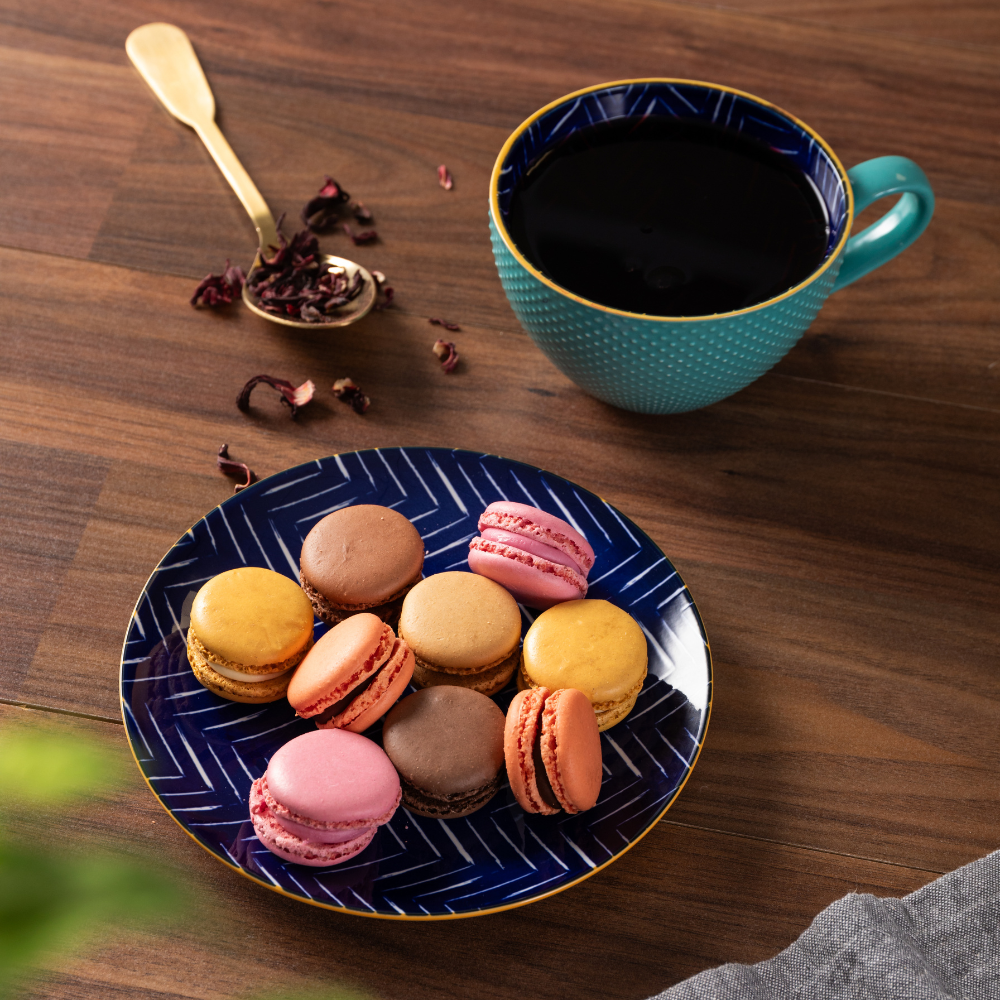 Mikasa Side Plate Indigo Chevron 18cm (9)