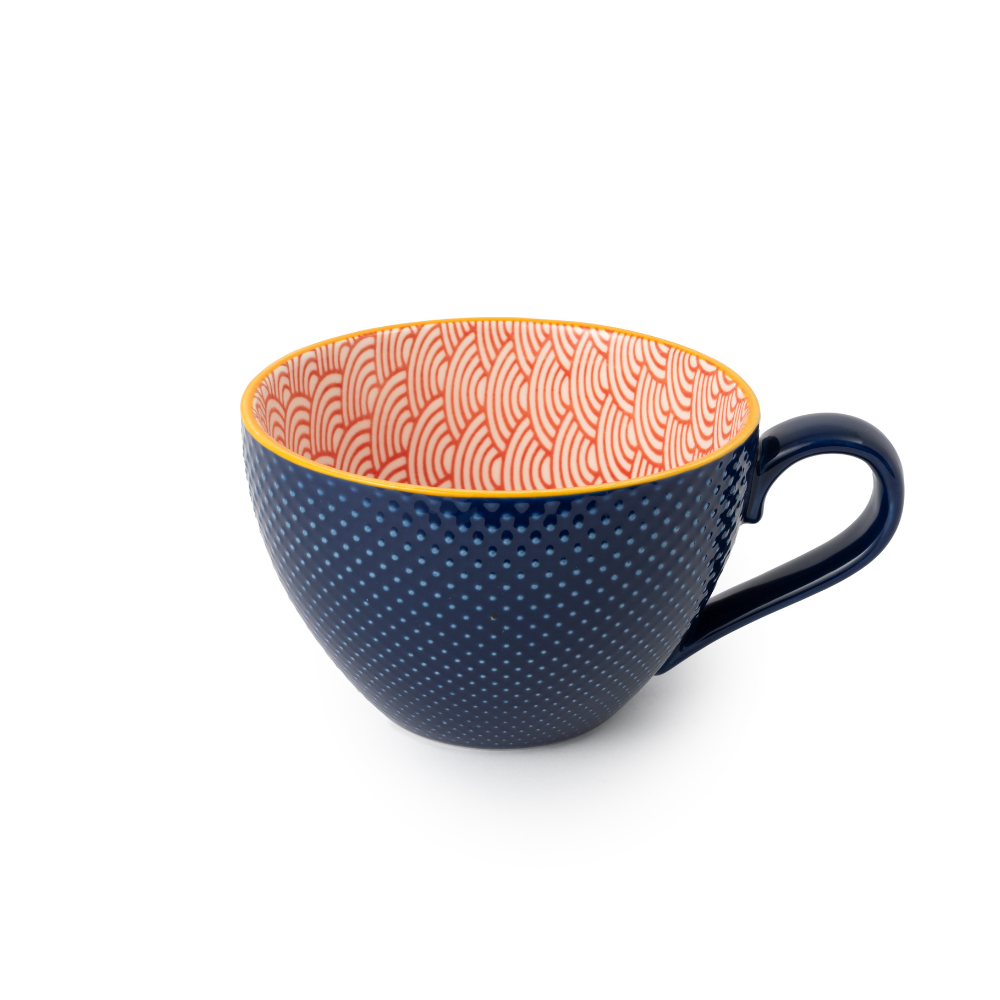 Mikasa Stoneware Mug 330ml Red & Blue Arc (1)