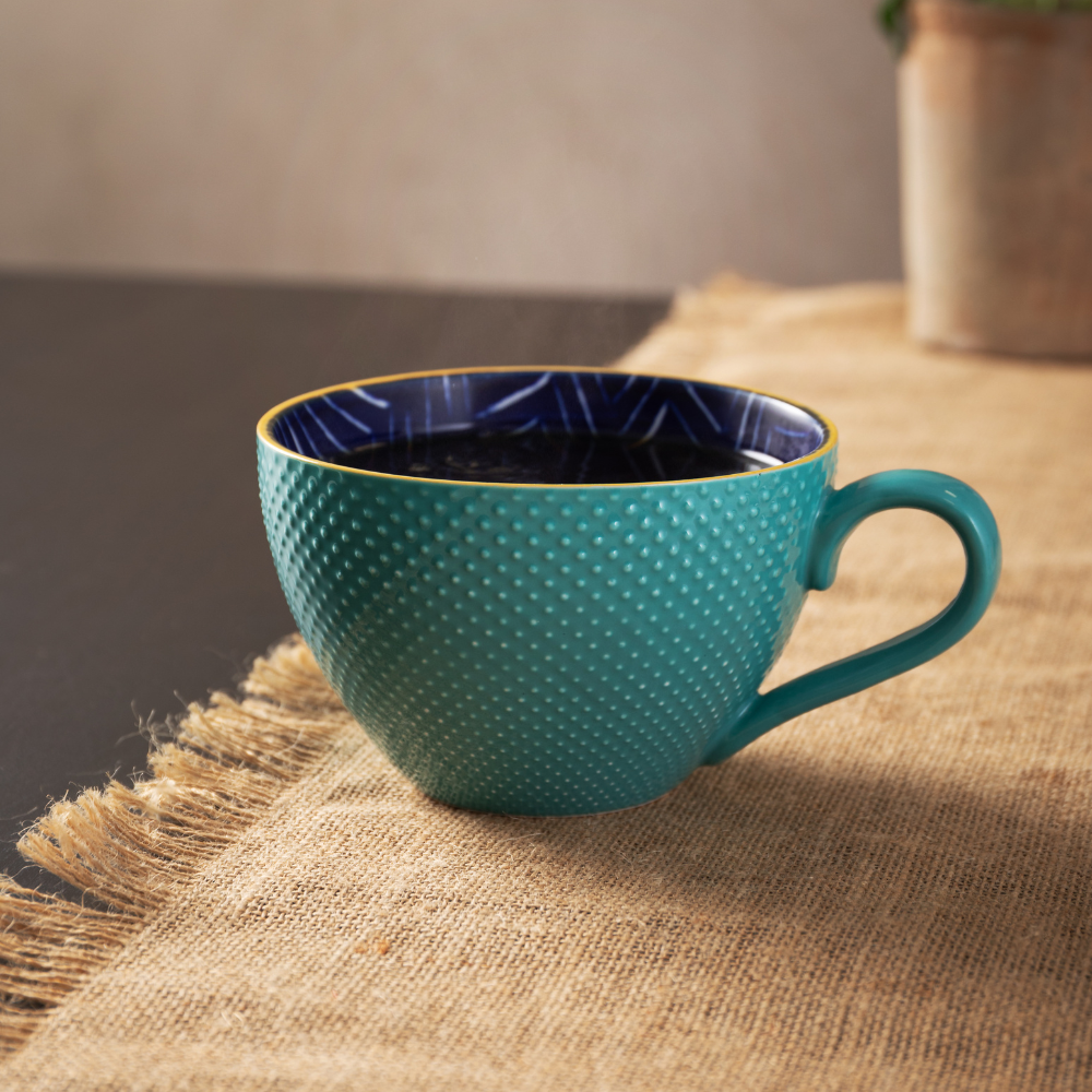 Mikasa Stoneware Mug Indigo Chevron 330ml (10)