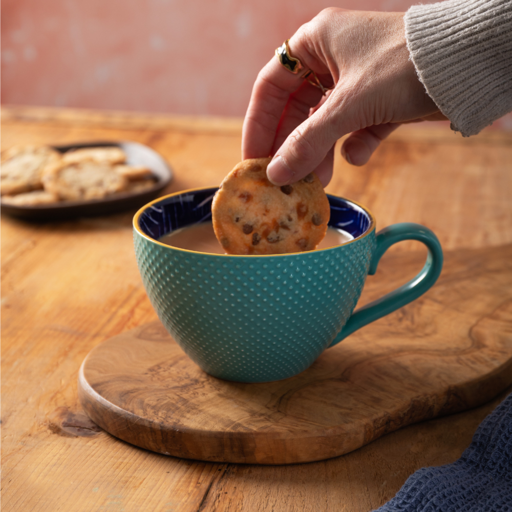 Mikasa Stoneware Mug Indigo Chevron 330ml (11)
