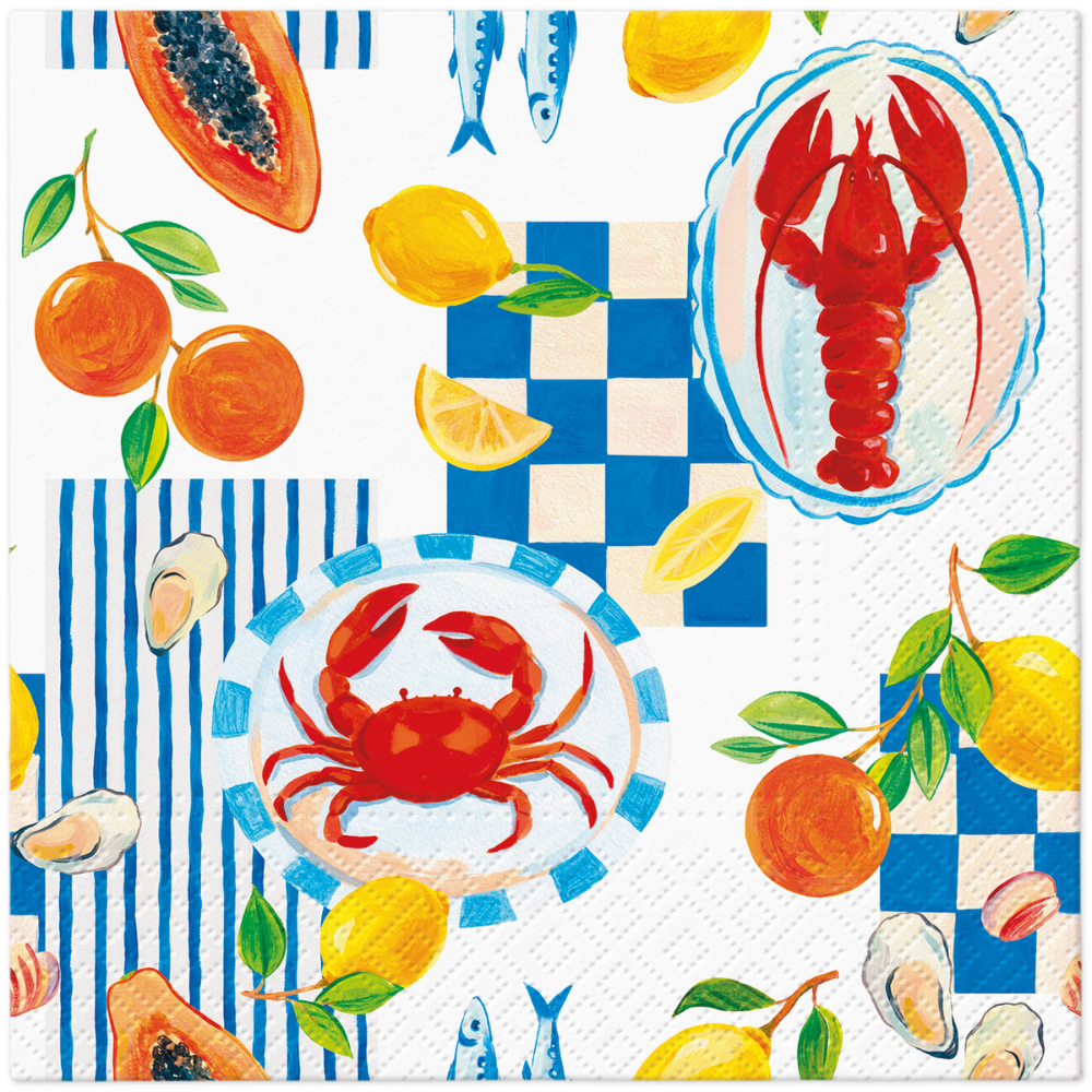 PAW Decor Lunch Napkin Navybites