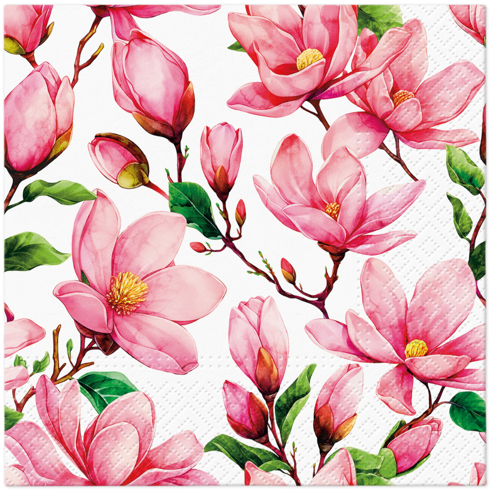 PAW Decor Lunch Napkin Pink Blossom