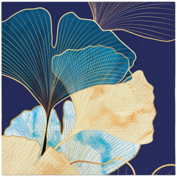 PAW Decor Lunch Napkin Stylish Ginkgo Accents