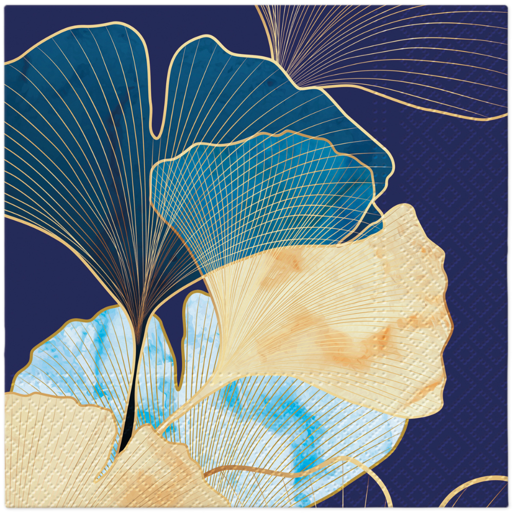 PAW Decor Lunch Napkin STYLISH GINKO ACCENTS