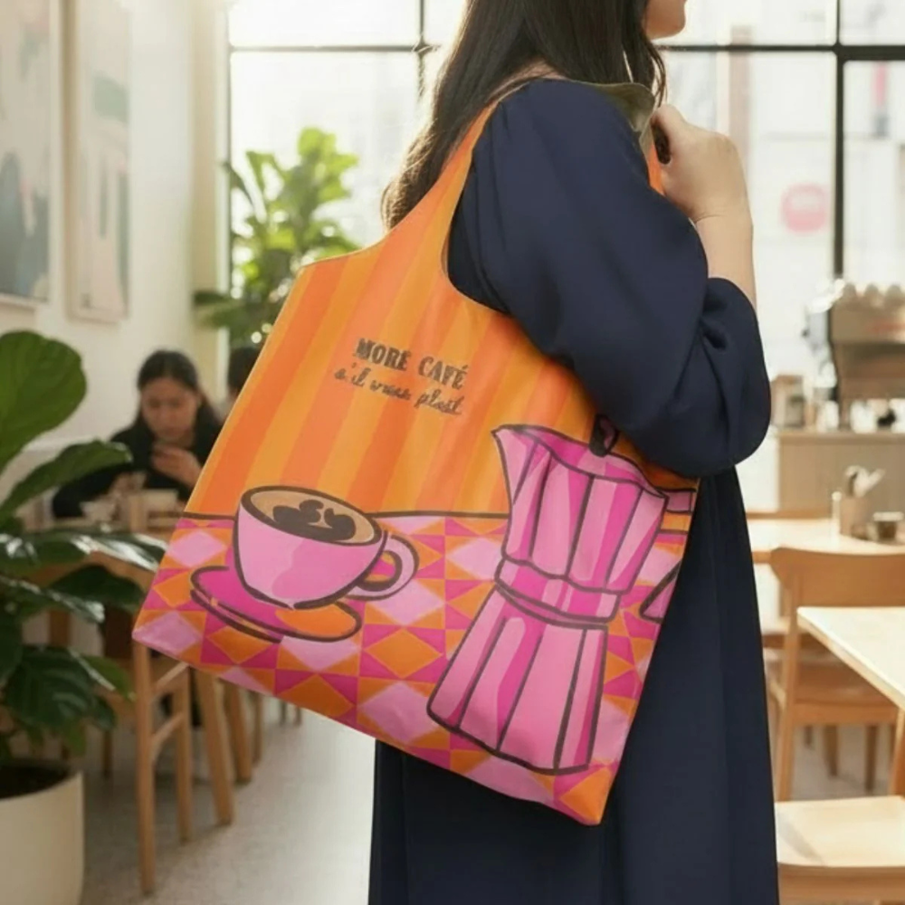 Ruby Olive Reusable Shopping Bag More Cafe (3)