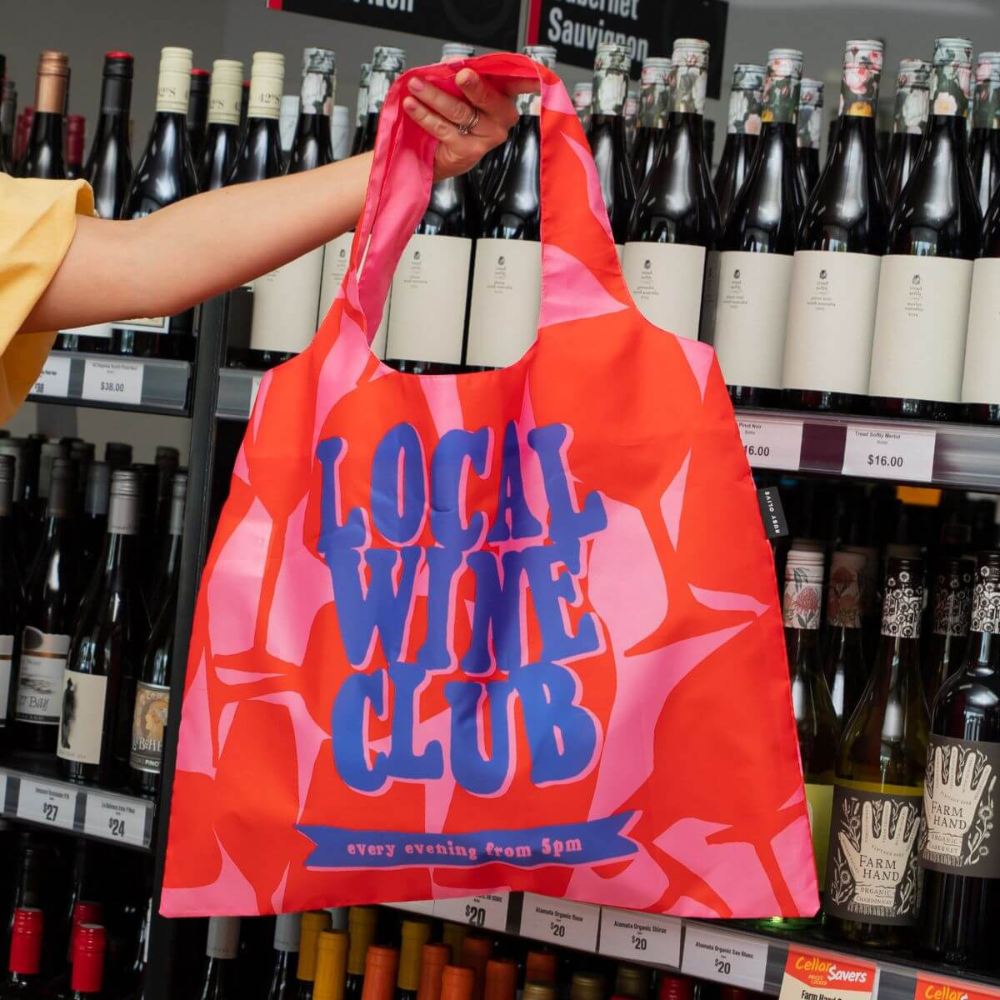 Ruby Olive Reusable Shopping Bag Wine Lovers Club (1)