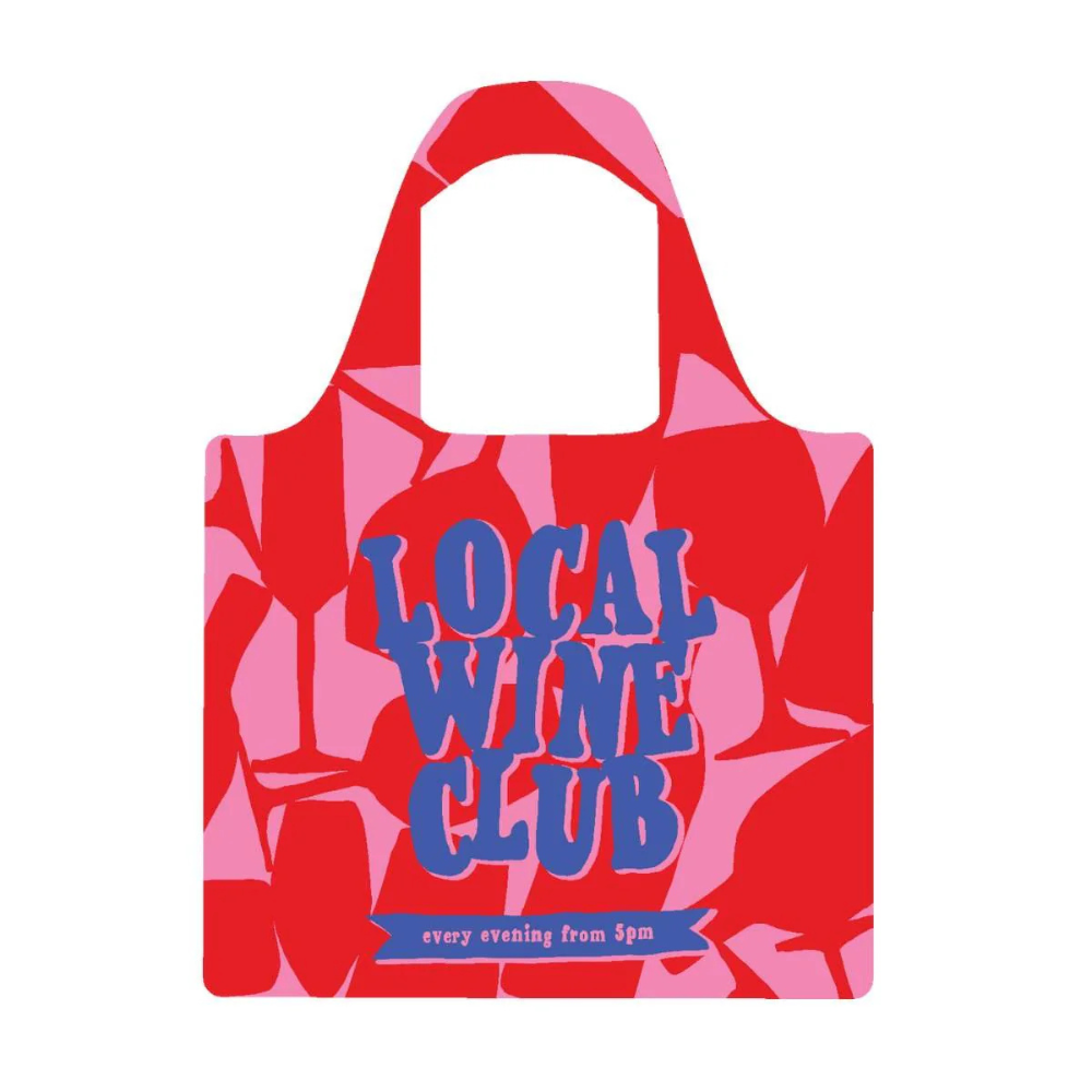 Ruby Olive Reusable Shopping Bag Wine Lovers Club