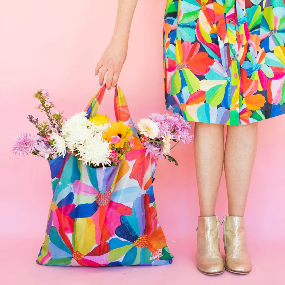 Ruby Olive x Georgina Forbes Reusable Shopping Bag Lordy Dordie Petal Party (4)